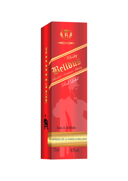 WHISKY BELLDUS RED LABEL